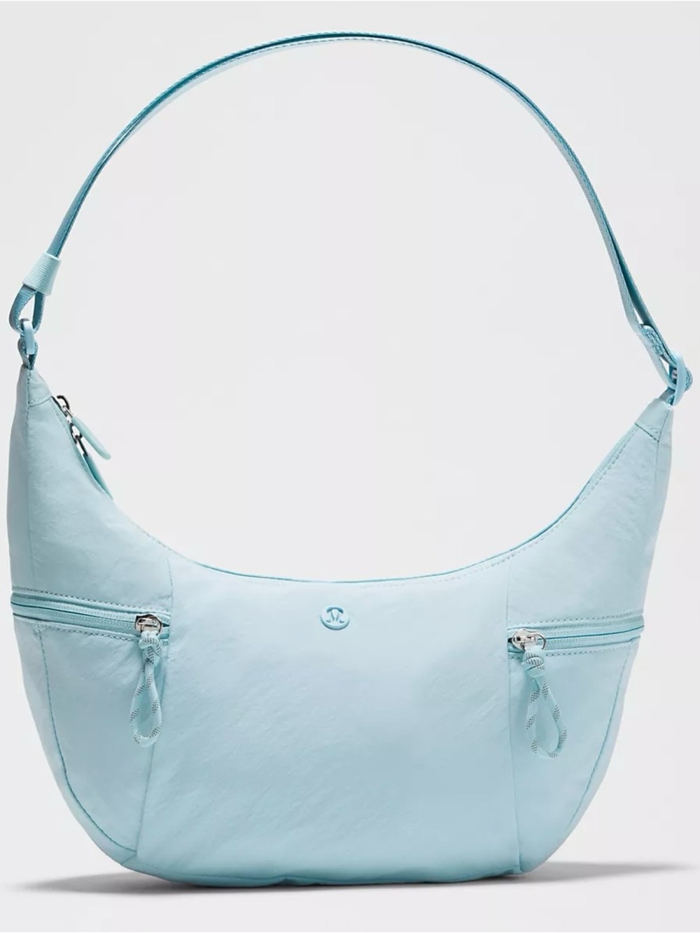 Foam cloud 6L slouchy sling bag Light Blue Nylon